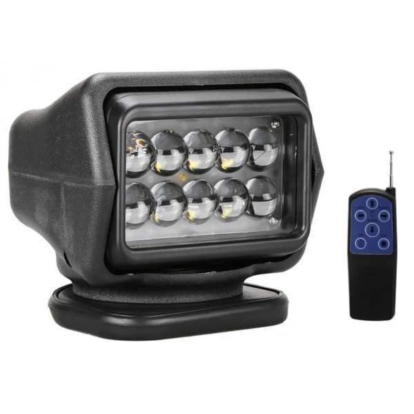 Proiector Led Rotativ Cu Telecomanda Wireless 50W 4000 Lumeni Spot Beam Negru 831098